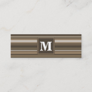 Brown rand mini visitkort