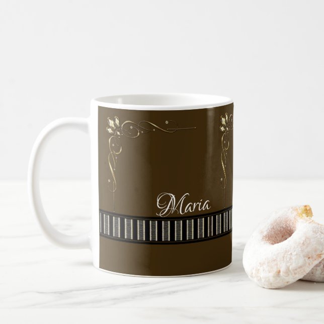 Brown Rand Mugg (Med munk)