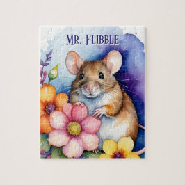 Brown Rat Mouse Family Pet Portrait Pussel