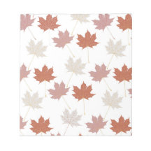 Brown Red Autumn Blommigt Löv Y2K Mönster