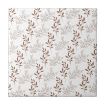 Brown Red Retro Vintage Löv Mönster