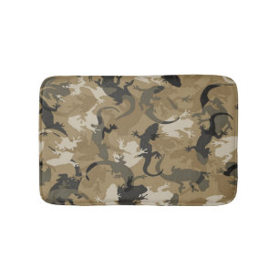 Brown Reptile Camouflage Bath Mat Badrumsmatta