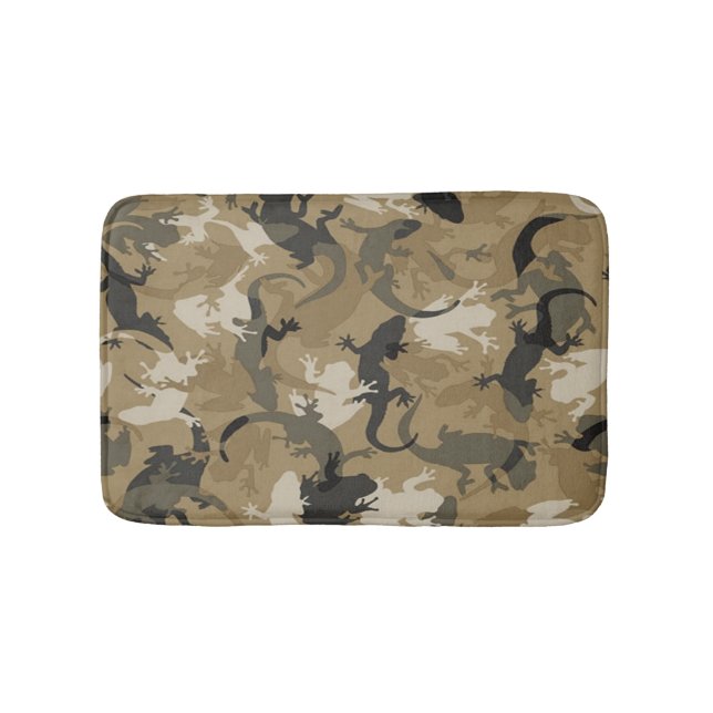 Brown Reptile Camouflage Bath Mat Badrumsmatta (Framsidan)