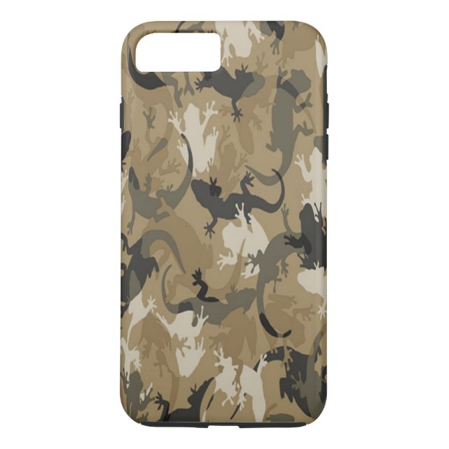 Brown Reptile Camouflage iPhone 7 Fodral Case-Mate iPhone Skal (Baksida)