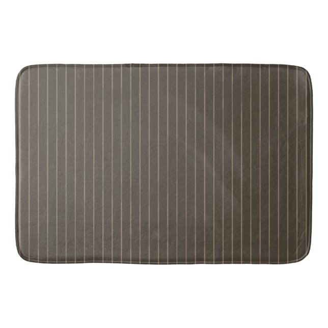 Brown retro streck badrumsmatta (Framsidan)