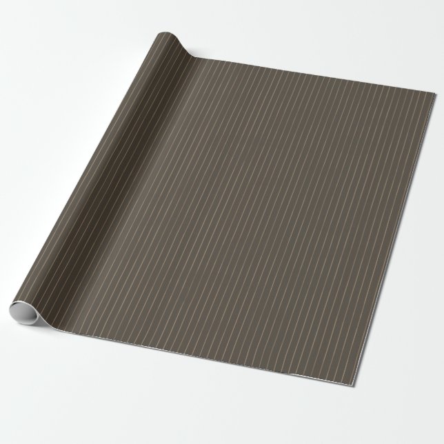 Brown retro streck presentpapper (Utrullad)