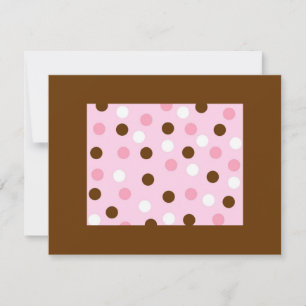 Brown & Rosa Polka dots