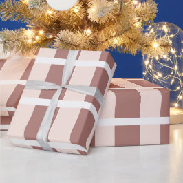 Brown Rosa Rand Mönster Presentpapper