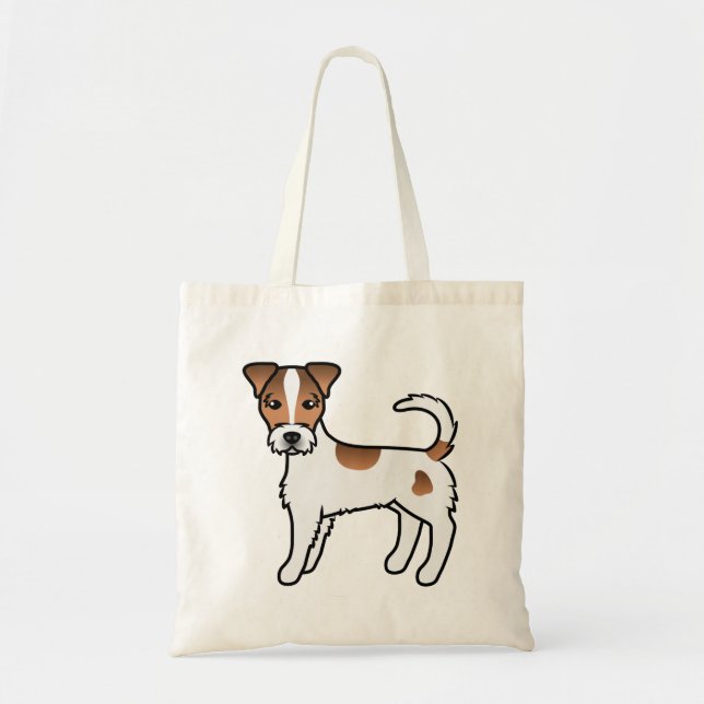 Brown Rough Jackar Parson Russell Terrier Hund Tygkasse (Framsidan)