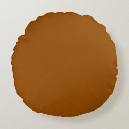 Brown Round Pillow Rund Kudde