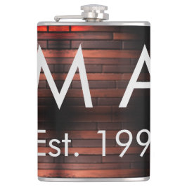 Brown rustic brick stone add name letter year date fickplunta