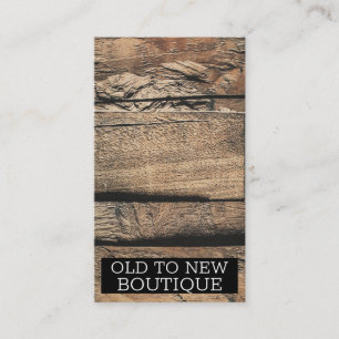 Brown Rustic Old Wood Board Plank Struktur Visitkort