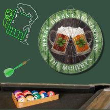 Brown Rustic Wood Cheers Öl Shenanigans Dart Bo
