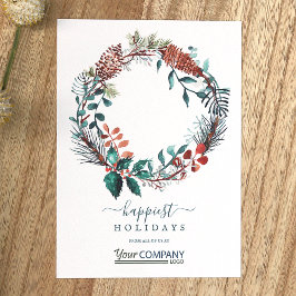 Brown, Sage Grönt Logotyp Pinecones Company Jul Inbjudningar
