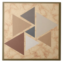 Brown Sandstone Geometric Mönster
