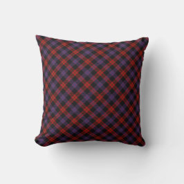 Brown Scottish Klan Tartan Dekorativ kudde
