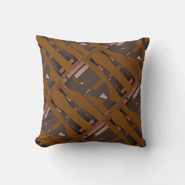 Brown Shades Mauve Mediterranean Diagonal Mosaic Kudde (Framsida)