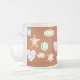 Brown Shapes mug Frostad Glasmugg