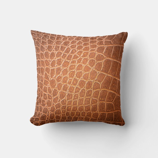 Brown skin leather texture use for background kudde (Framsida)