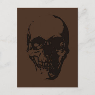 Brown Skull Vykort
