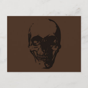 Brown Skull Vykort