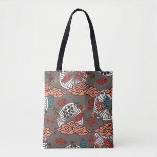 Brown Snäcka Mönster Women's Tote Tygkasse