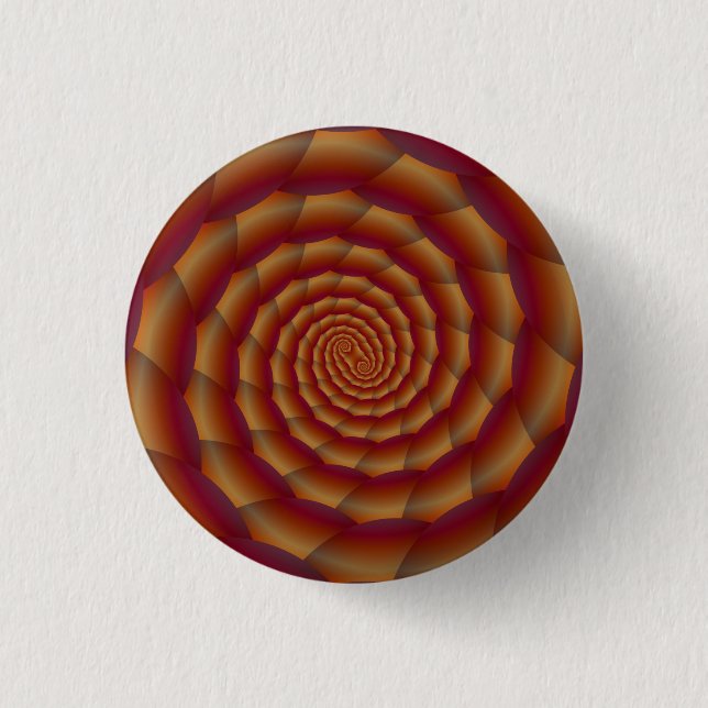 Brown Snakeskin Spiral Button Knapp (Framsida)