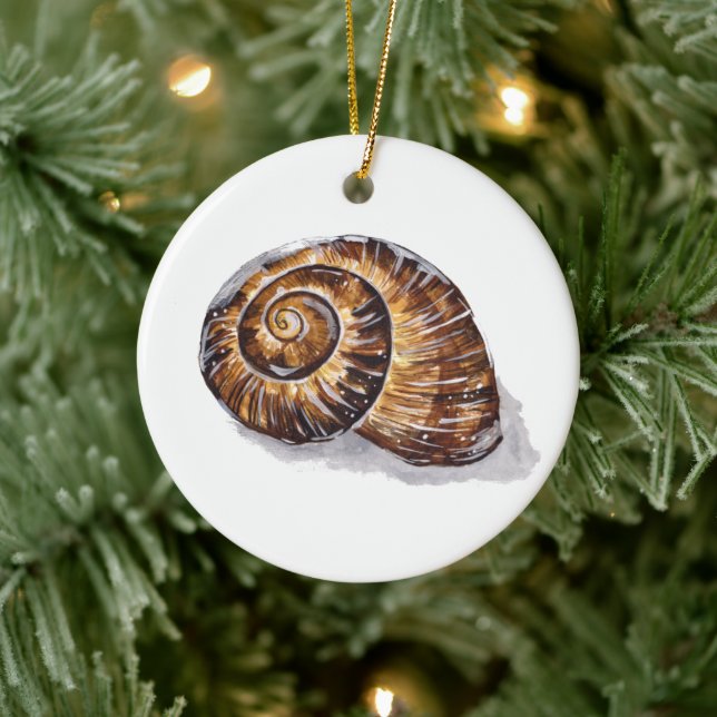 Brown Snigel Snäcka Julgransprydnad Keramik (Träd)