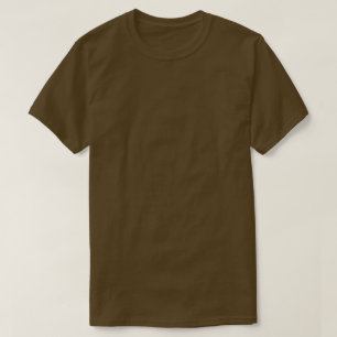 Brown Solid Färg T Shirt