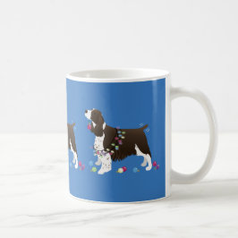 Brown Springer Spaniel Jul Illustration Kaffemugg