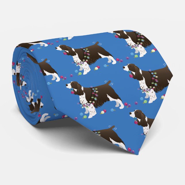 Brown Springer Spaniel Jul Illustration Slips (Rullad)