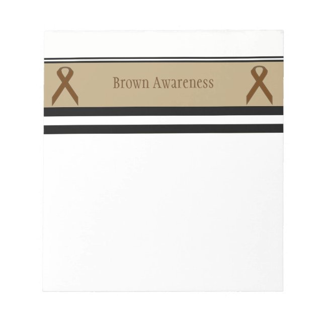 Brown Standard Ribbon av Kenneth Yoncich Anteckningsblock (Framsida)