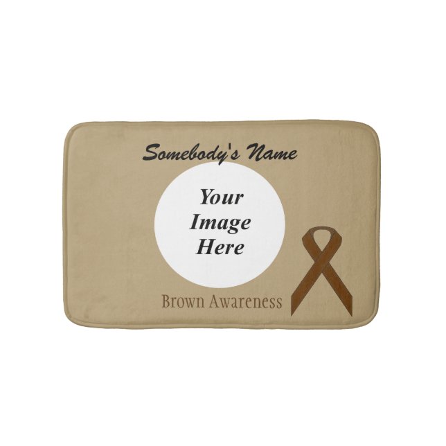 Brown Standard Ribbon Tmpl av Kenneth Yoncich Badrumsmatta (Framsidan)