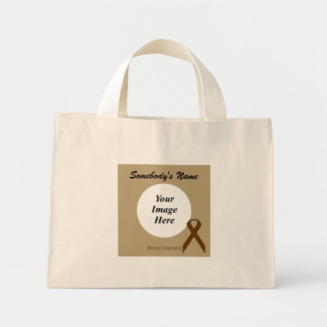 Brown Standard Ribbon Tmpl av Kenneth Yoncich Mini Tygkasse (Framsidan)