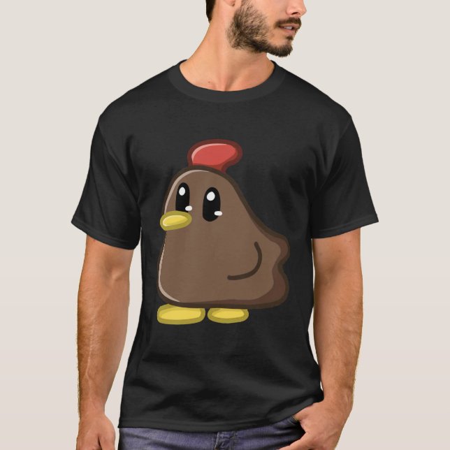 Brown Stardew Valley Chicken T Shirt (Framsida)