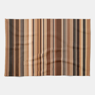 Brown Stripe Mönster Kökshandduk