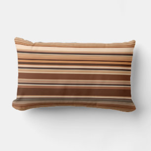 Brown Stripe Mönster Lumbarkudde