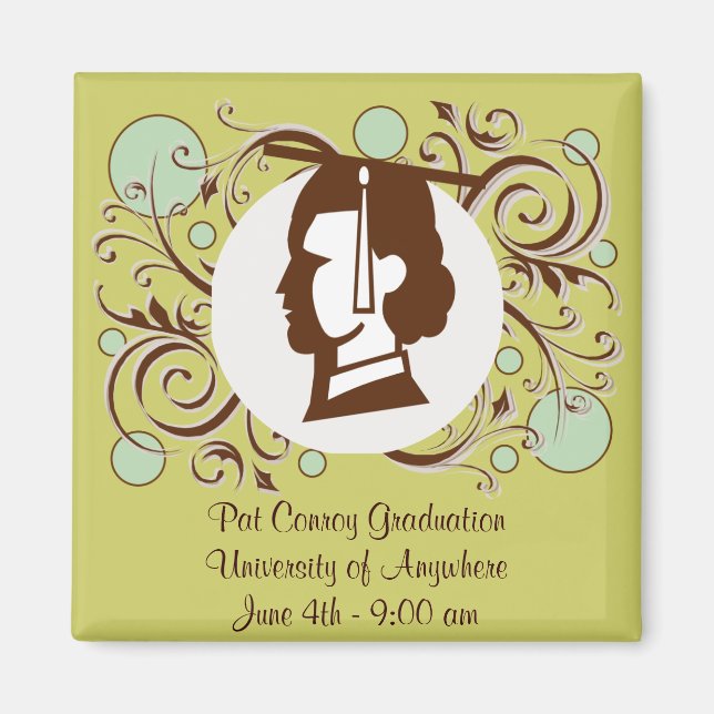 Brown Student Reminder Magnet (Framsidan)