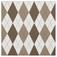 Brown | Suede | Vit rombisk argyle Mönster