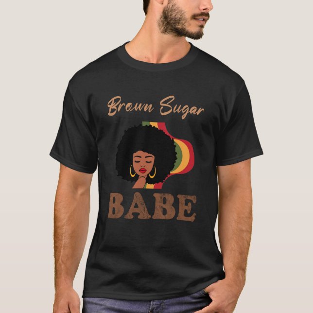 Brown Sugar Babe 4 T Shirt (Framsida)