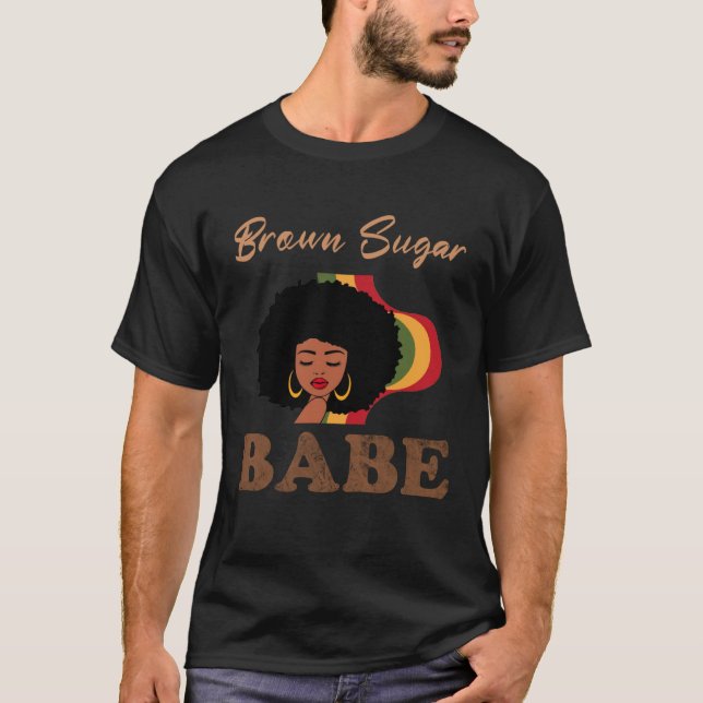 Brown Sugar Babe  4 T Shirt (Framsida)