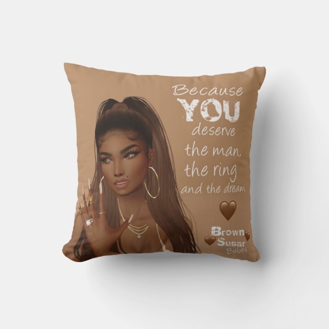 Brown Sugar Babes Pillow 3 Kudde (Framsida)