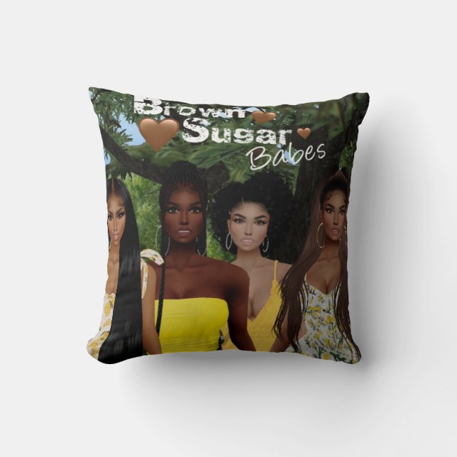 Brown Sugar Babes Pillow 5 Kudde (Framsida)