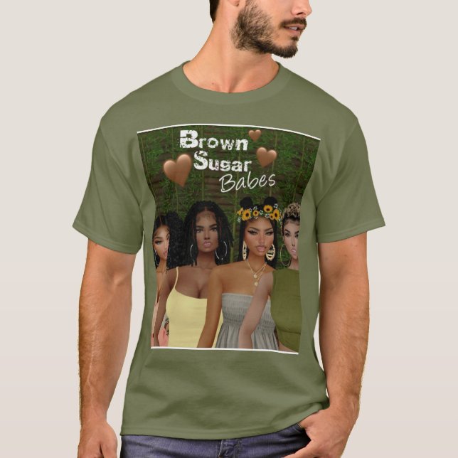 Brown Sugar Babes T-Shirt 18 (Framsida)