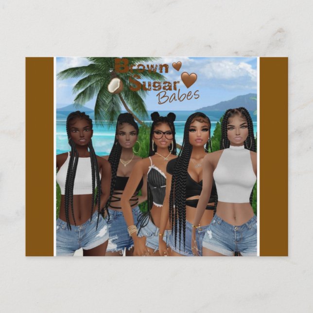 Brown Sugar Babes vykort 2 (Framsida)