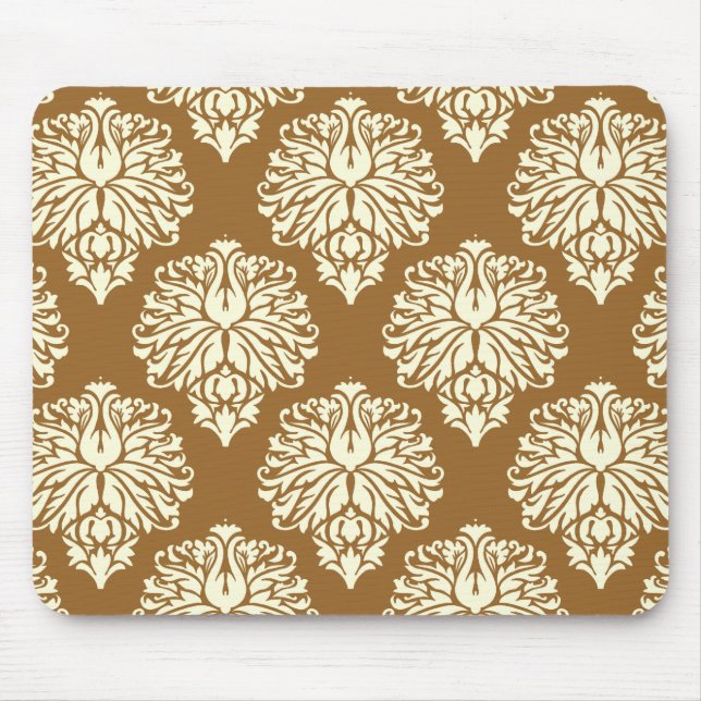 Brown Sugar Cottage Damask Musmatta (Framsidan)