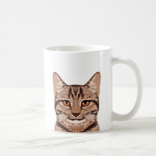 Brown Tabby katt Mugg - Cute Cat Mugg