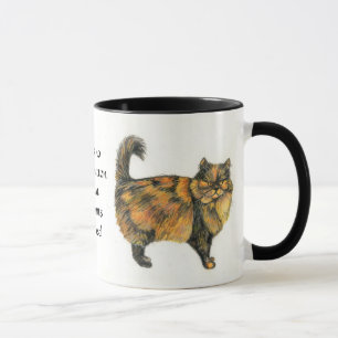 Brown Tabby katt Ringer Mugg