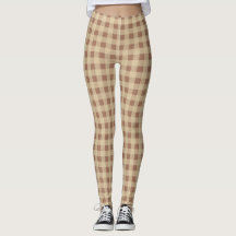 Brown Tan Beige Buffalo PChecked-Trendig