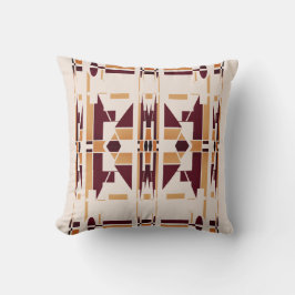 Brown Tan Beige Southwest Art look Large Mosaics Kudde